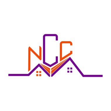 NCC emlak logosu tasarımı, NCC basit ve modern logo. NCC lüks alfabe tasarımı  