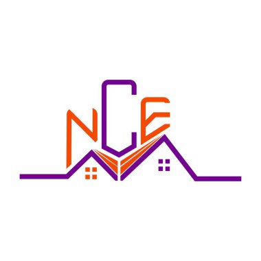 NCE Real State logo tasarımı, NCE basit ve modern logosu. NCE lüks alfabe tasarımı  