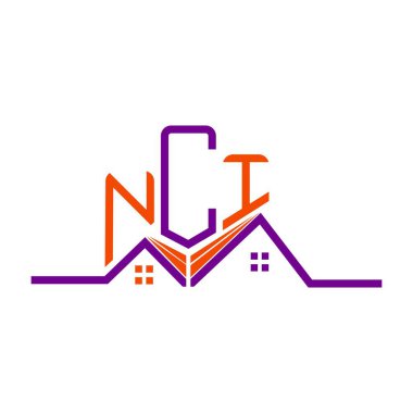 NCI Real State logo tasarımı, NCI basit ve modern logo. NCI lüks alfabe dizaynı  