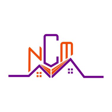 NCM Real State logo tasarımı, NCM basit ve modern logo. NCM lüks alfabe dizaynı  