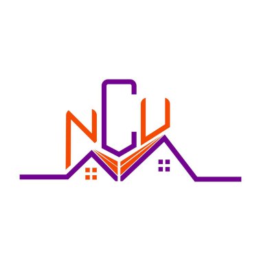 NCU Real State logo tasarımı, NCU basit ve modern logosu. NCU lüks alfabe dizaynı  
