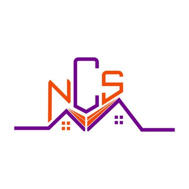 NCS Real State logosu tasarımı, NCS basit ve modern logosu. NCS lüks alfabe dizaynı  