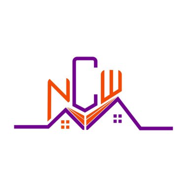 NCW Real State logo tasarımı, NCW basit ve modern logo. NCW lüks alfabe tasarımı  