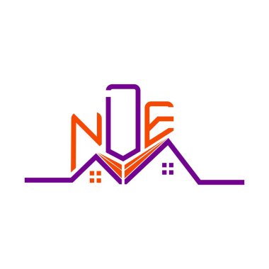 NDE Real State logo tasarımı, NDE basit ve modern logo. NDE lüks alfabe tasarımı  