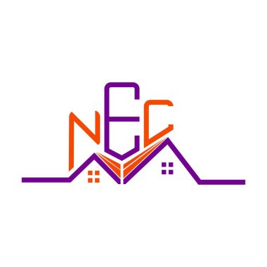 NEL emlak logosu tasarımı, NEL basit ve modern logo. NEL lüks alfabe tasarımı  