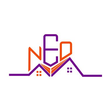 NED emlak logosu tasarımı, NED basit ve modern logo. NED lüks alfabe tasarımı  