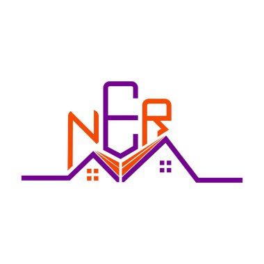 NER Emlak Logosu Tasarımı, NER Basit ve Modern Logo. NER lüks alfabe tasarımı  