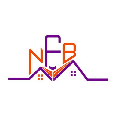 NFB Real State logo tasarımı, NFB basit ve modern logo. NFB lüks alfabe tasarımı  