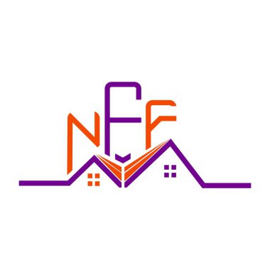 NFF Real State logo tasarımı, NFF basit ve modern logo. NFF lüks alfabe tasarımı  