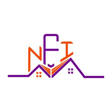 NFI Real State logo tasarımı, NFI basit ve modern logo. NFI lüks alfabe tasarımı  