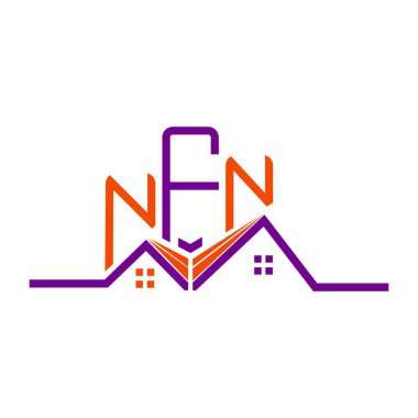 NFN Real State logo tasarımı, NFN basit ve modern logo. NFN lüks alfabe tasarımı  