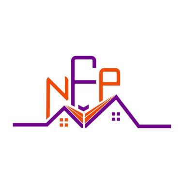 NFP Real State logo tasarımı, NFP basit ve modern logo. NFP lüks alfabe tasarımı  