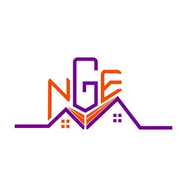 NGE Emlak Logosu Tasarımı, NGE Basit ve Modern Logo. NGE lüks alfabe tasarımı  