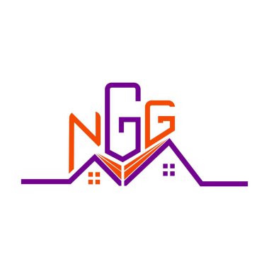 NGG Real State logo tasarımı, NGG basit ve modern logo. NGG lüks alfabe tasarımı  