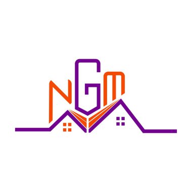 NGM Real State logo tasarımı, NGM basit ve modern logo. NGM lüks alfabe tasarımı  