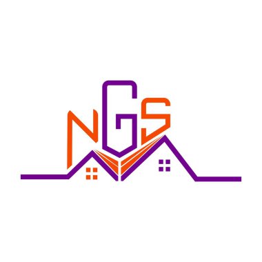 NGS emlak logosu tasarımı, NGS basit ve modern logosu. NGS lüks alfabe tasarımı  