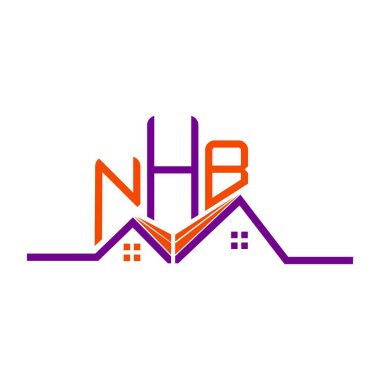 NHB emlak logosu tasarımı, NHB basit ve modern logo. NHB lüks alfabe tasarımı  