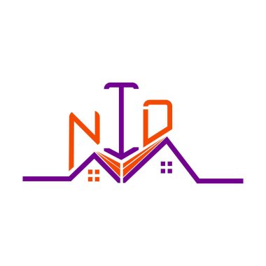 NID Real State logo tasarımı, NID basit ve modern logo. NID lüks alfabe tasarımı  