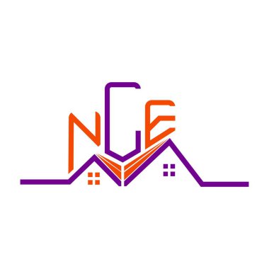 NLE emlak logosu tasarımı, NLE basit ve modern logo. NLE lüks alfabe tasarımı  