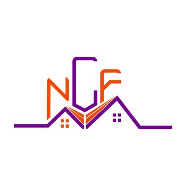 NLF Real State logo tasarımı, NLF basit ve modern logo. NLF lüks alfabe tasarımı  