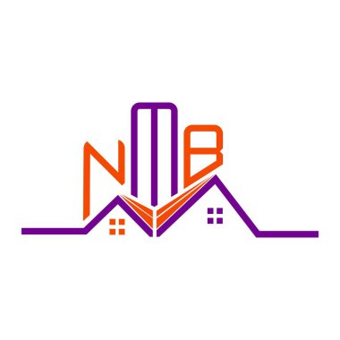 NMB Real State logo tasarımı, NMB basit ve modern logo. NMB lüks alfabe tasarımı  