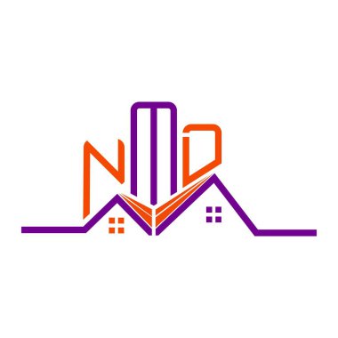 NMD Real State logo tasarımı, NMD basit ve modern logo. NMD lüks alfabe tasarımı  