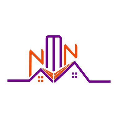 NMN Real State logo tasarımı, NMN basit ve modern logo. NMN lüks alfabe tasarımı  