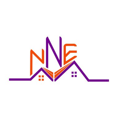 NNE Emlak Tasarımı, NNE basit ve modern logo. NNE lüks alfabe tasarımı  