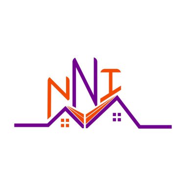 NNI Real State logo tasarımı, NNI basit ve modern logo. NNI lüks alfabe tasarımı  