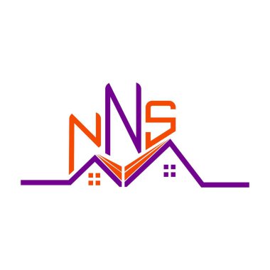 NNS Real State logo tasarımı, NNS basit ve modern logo. NNS lüks alfabe tasarımı  
