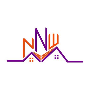 NNW Real State logo tasarımı, NNW basit ve modern logo. NNW lüks alfabe tasarımı  