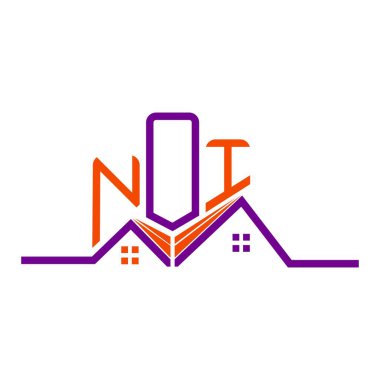 NOI Real State logo tasarımı, NOI basit ve modern logo. NOI lüks alfabe tasarımı  