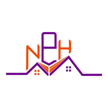 NPH Real State logo tasarımı, NPH basit ve modern logo. NPH lüks alfabe tasarımı  