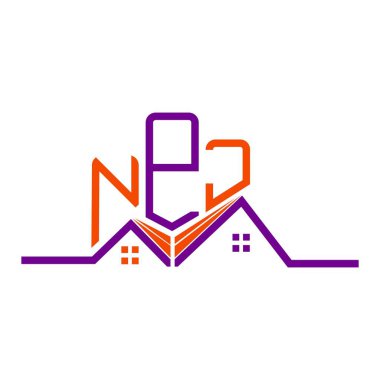 NPJ Real State logo tasarımı, NPJ basit ve modern logo. NPJ lüks alfabe tasarımı  