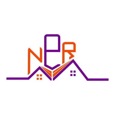 NPR emlak logosu tasarımı, basit ve modern NPR logosu. NPR lüks alfabe tasarımı  