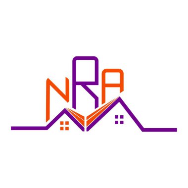 NRA emlak logosu tasarımı, NRA basit ve modern logosu. NRA lüks alfabe tasarımı  