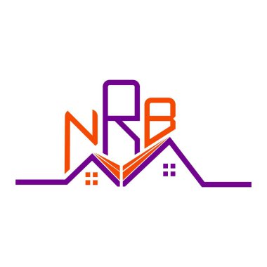 NRB Real State logo tasarımı, NRB basit ve modern logo. NRB lüks alfabe tasarımı  
