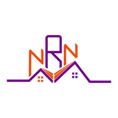 NRN Real State logo tasarımı, NRN basit ve modern logo. NRN lüks alfabe tasarımı  
