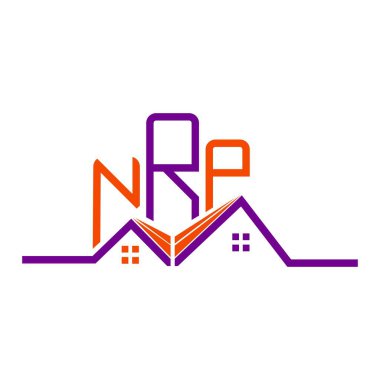 NRP Real State logo tasarımı, NRP basit ve modern logo. NRP lüks alfabe tasarımı  