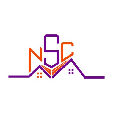 NSC Emlak Eyaleti logosu tasarımı, NSC basit ve modern logosu. NSC lüks alfabe tasarımı  