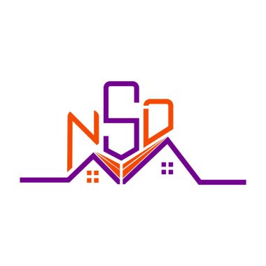 NSD Real State logo tasarımı, NSD basit ve modern logo. NSD lüks alfabe tasarımı  