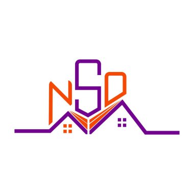 NSO Real State logo tasarımı, NSO basit ve modern logo. NSO lüks alfabe tasarımı  
