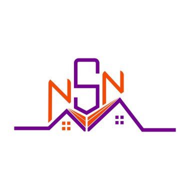 NSN Real State logo tasarımı, NSN basit ve modern logo. NSN lüks alfabe tasarımı  