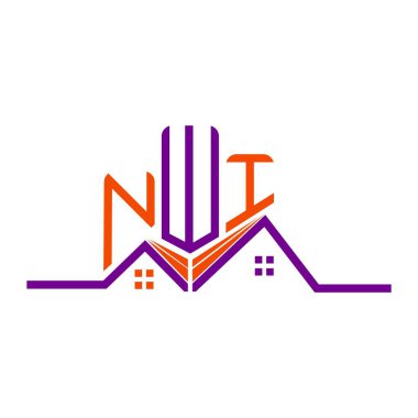 NWI Real State logo tasarımı, NWI basit ve modern logo. NWI lüks alfabe tasarımı  