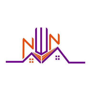 NWN Emlak Logosu Tasarımı, NWN Basit ve Modern Logo. NWN lüks alfabe tasarımı  