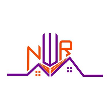 NWR Real State logo tasarımı, NWR basit ve modern logo. NWR lüks alfabe tasarımı  