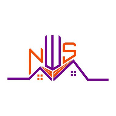 NWS Real State logo tasarımı, NWS basit ve modern logo. NWS lüks alfabe tasarımı  
