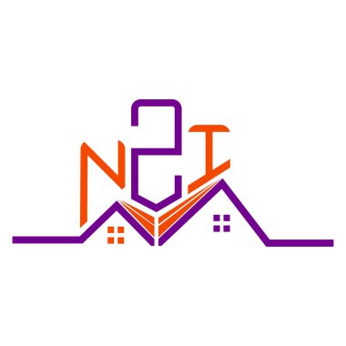 NZI Real State logo tasarımı, NZI basit ve modern logo. NZI lüks alfabe tasarımı  