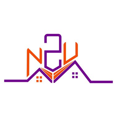 NZU Real State logo tasarımı, NZU basit ve modern logo. NZU lüks alfabe tasarımı  