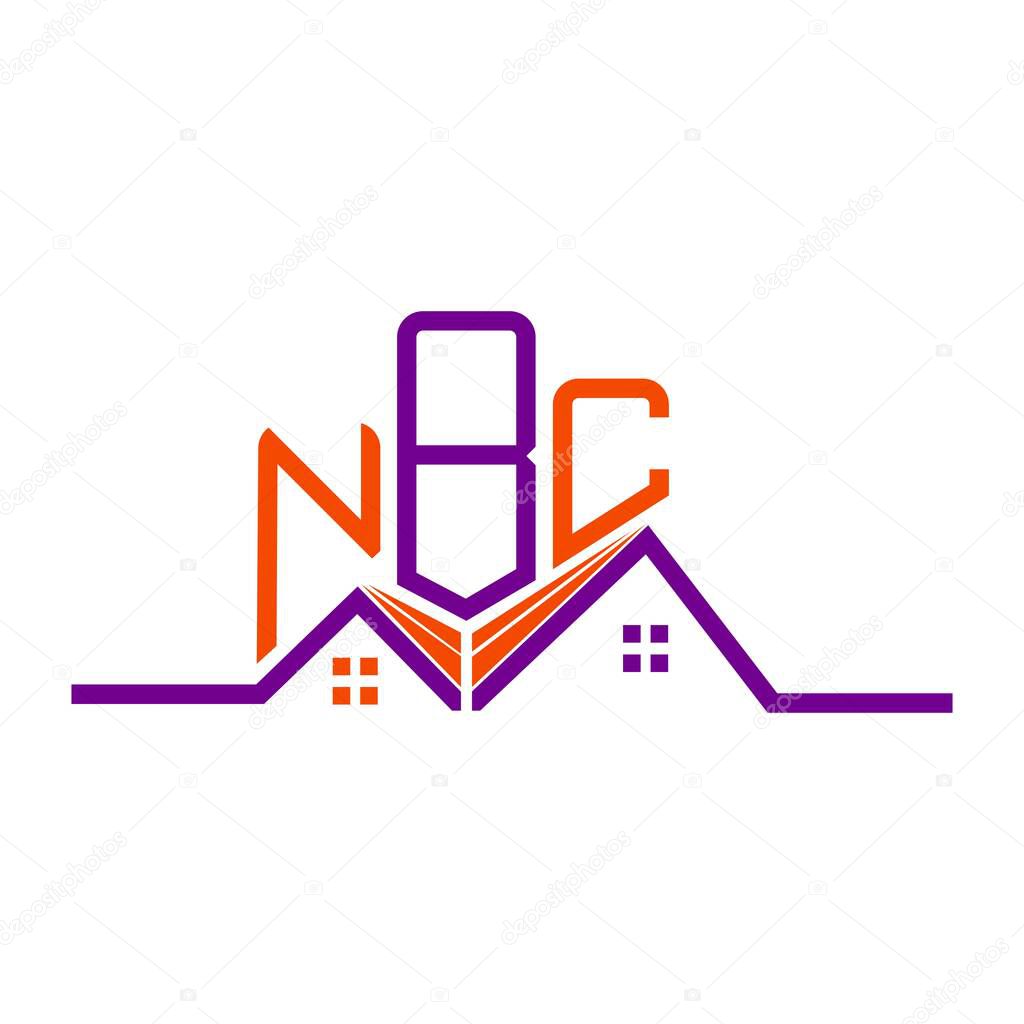 NBC Real State logo design, NBC simple and modern logo. NBC luxurious alphabet design